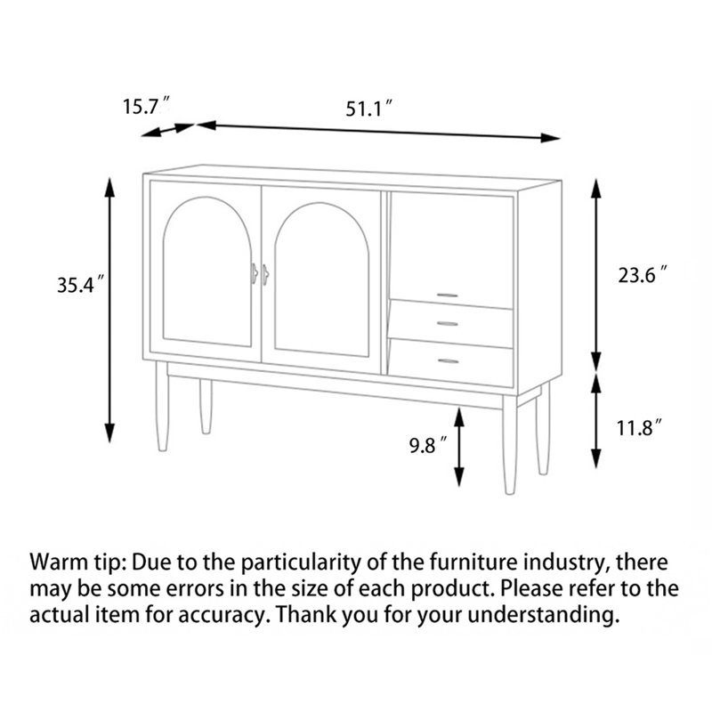 Buffet moderne en osier simple et moderne