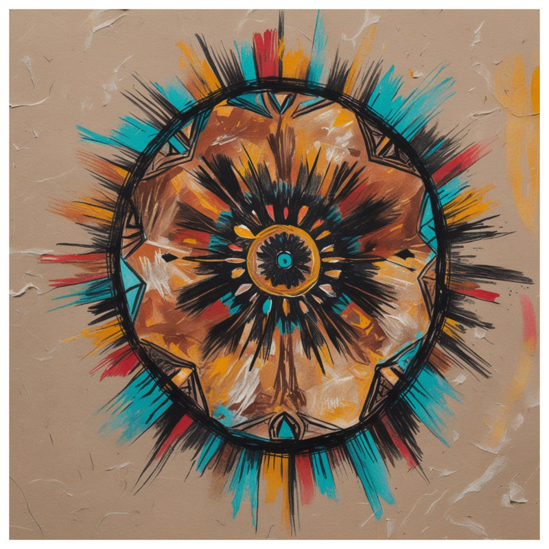 Rideaux de douche à motif abstrait Sunburst, 70in W x 93in H