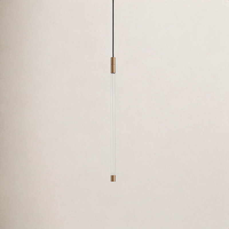 Motif 1 - Light LED Pendant, 20.625" H x 0.75" W x 0.75" D