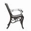 Ensemble de patio 4 pièces, table en fonte d'aluminium avec volutes et chaises assorties, salle à manger d'extérieur toutes saisons-1144997512