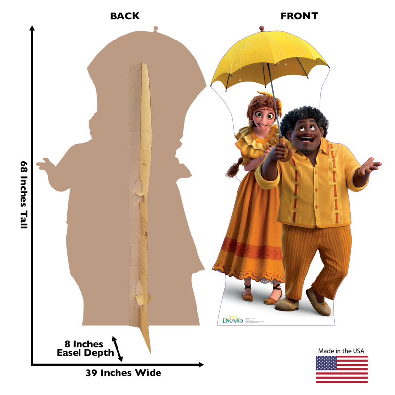 68'' Yellow and Orange Disney Encanto Cardboard Standup
