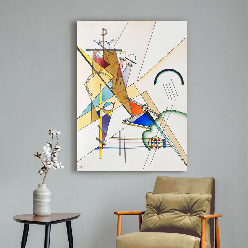 Gewebe by Wassily Kandinsky - Wrapped Canvas Painting, 120cm H x 90cm W x 4cm D
