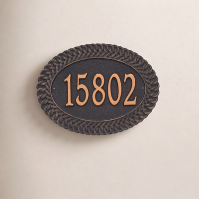Personalized Standard 1-Line Wall Address Plaque