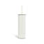 Porte-brosse de toilette en métal rosé Acento avec doublure amovible et base lestée, blanc mat-126150890