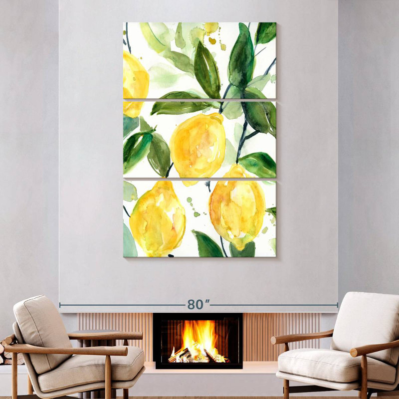 Yarlin Lemony Branch II, 74" H x 48" W