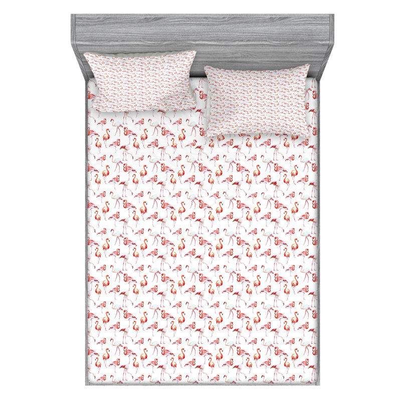 Microfiber Sheet Set, Queen Sheet Set with Fitted Sheet
