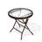 Hicham 17.7 L x 17.7 W Folded Outdoor Side Table with Glass Round Top-860741551-838657391