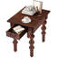 Table de bout en bois massif avec tiroir, canapé d'appoint rétro pour salle de séjour, noyer-207304308