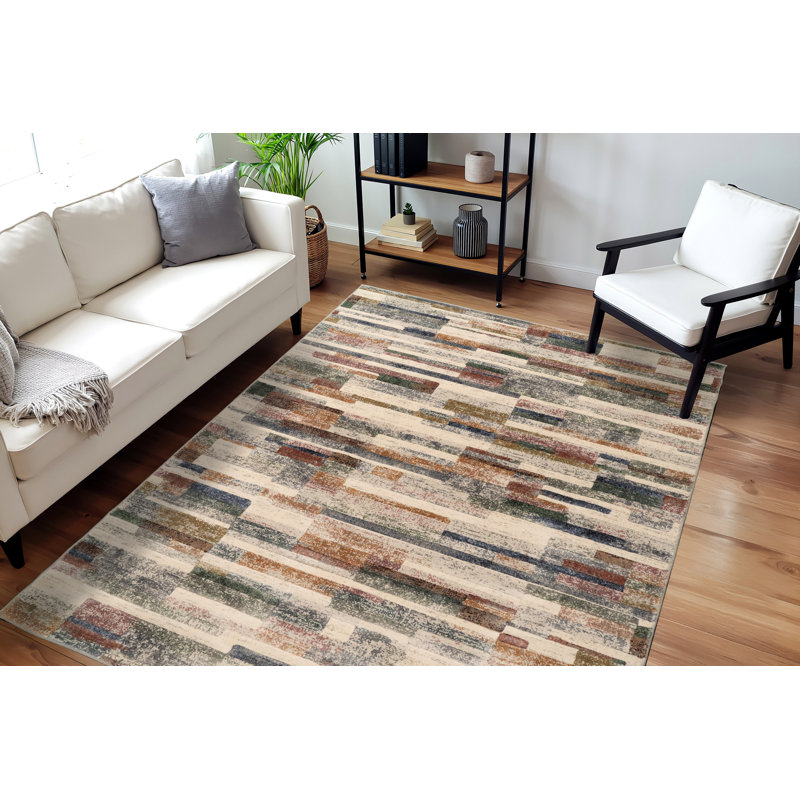 Mercado Geometric Indoor Rug, Rectangle 5'3" x 7'7"