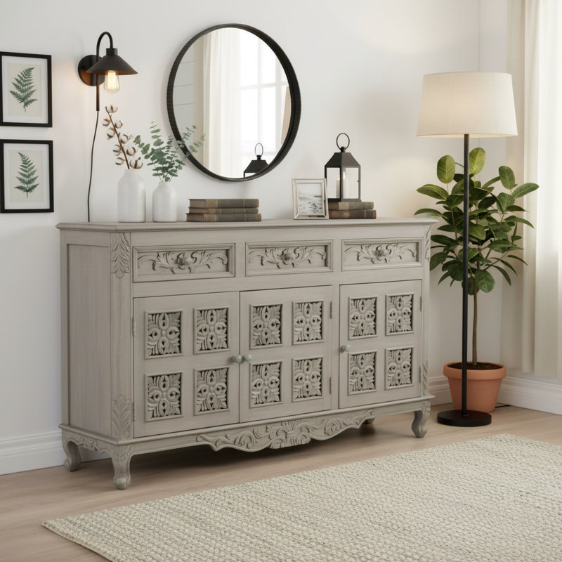 Berlene 69'' Solid Wood Sideboard