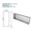 Niche de douche en acier inoxydable 37 po x 13 po-116493515