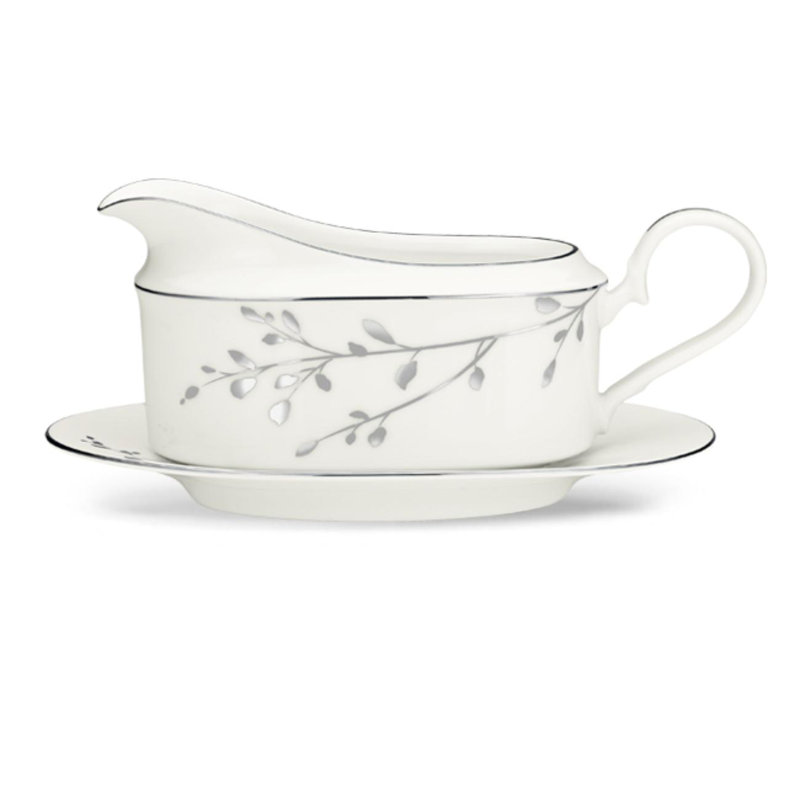 Noritake Birchwood Gravy Boat (2 pieces), 14 oz.