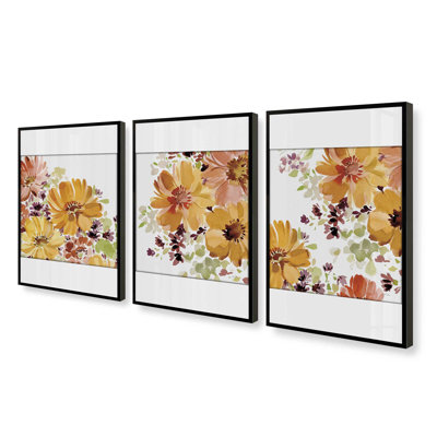 Ensemble de 3 estampes Autumn Garden Whispers