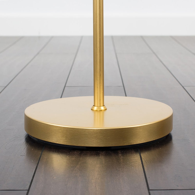 Bekbele 158cm Traditional Floor Lamp, Yes, Navy Blue, Gold