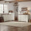 Commode verticale de ferme avec 6 grands tiroirs, commode de rangement haute avec rangement spacieux, commode de chambre à coucher avec structure en bois robuste-572992063