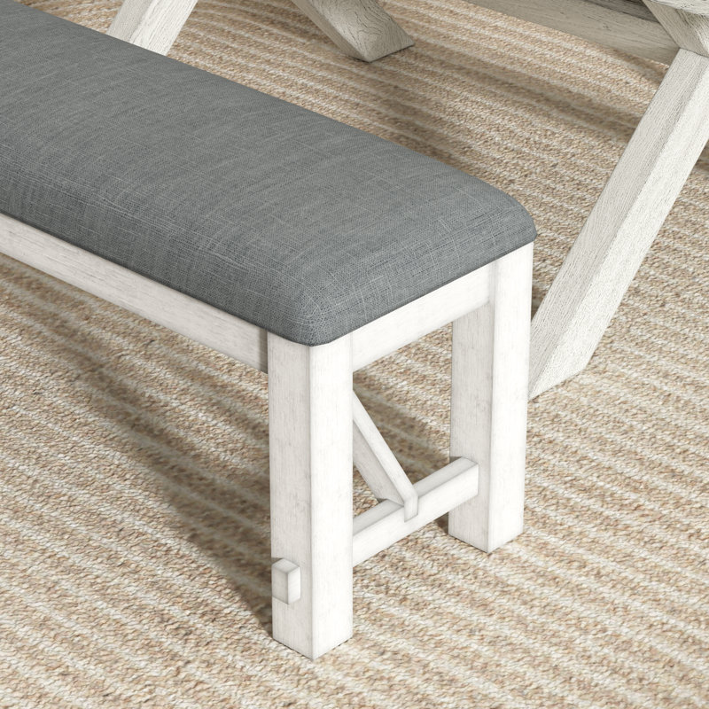 Entryway Bench With Solid Wood Leg Upholstered End Of Bed Bedroom  Bench Ottoman Dining Bench With Padded Seat For Hallway, Living Room