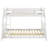 Kolbie Wood Veneer Twin Over Full Bunk Bed White-90990446