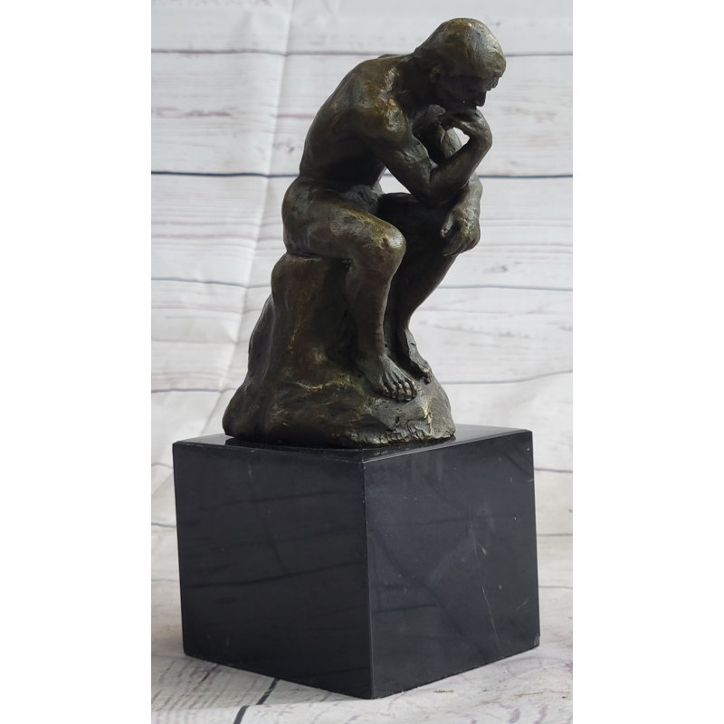 Siovhan pensant homme penseur Auguste Rodin miniature