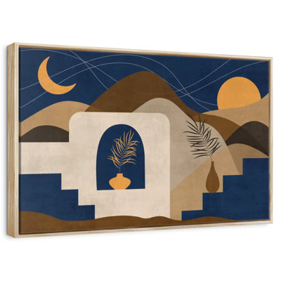 Boho, soleil, lune et montagnes II
