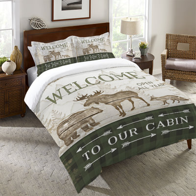 Cabin Welcome Machine Woven Comforter