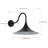 1-Light spray painted black dimmable wrought iron wall lamp