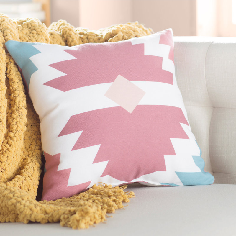  Outdoor Square Pillow Cover and Insert, Orange