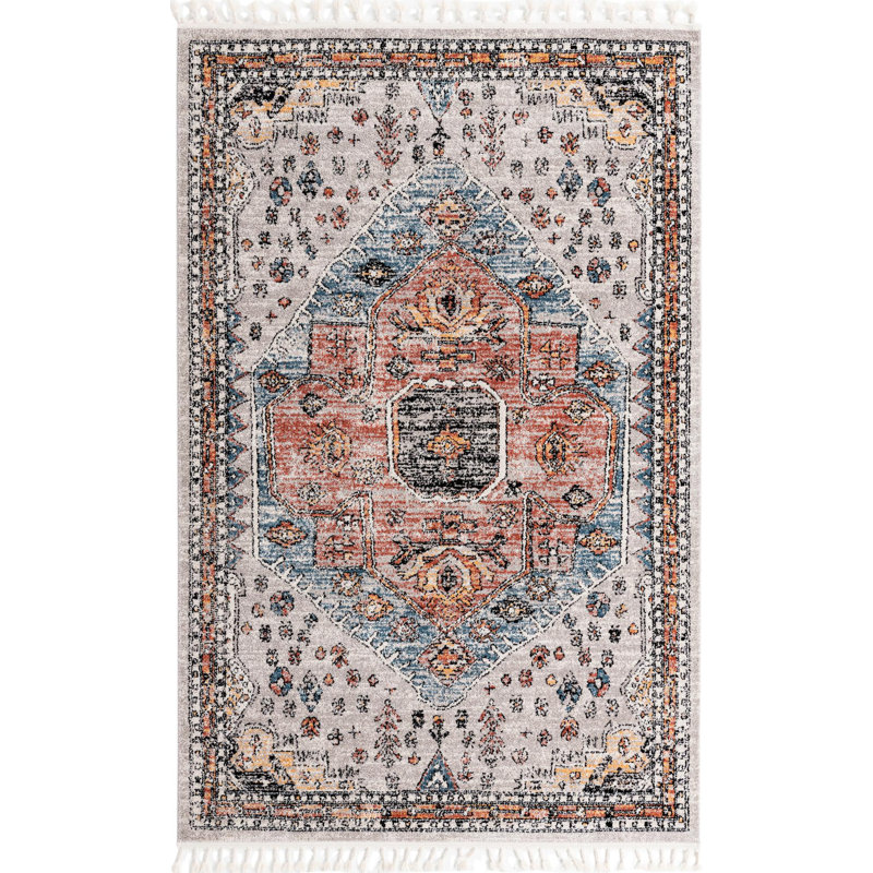 Tapis gris Albia, Rectangle 5 pi 3 po x 8 pi