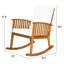 Chaise de jardin d'extérieur en bois d'acacia