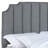 Haleigh Light Gray Upholstered Tufted Bed-73341705
