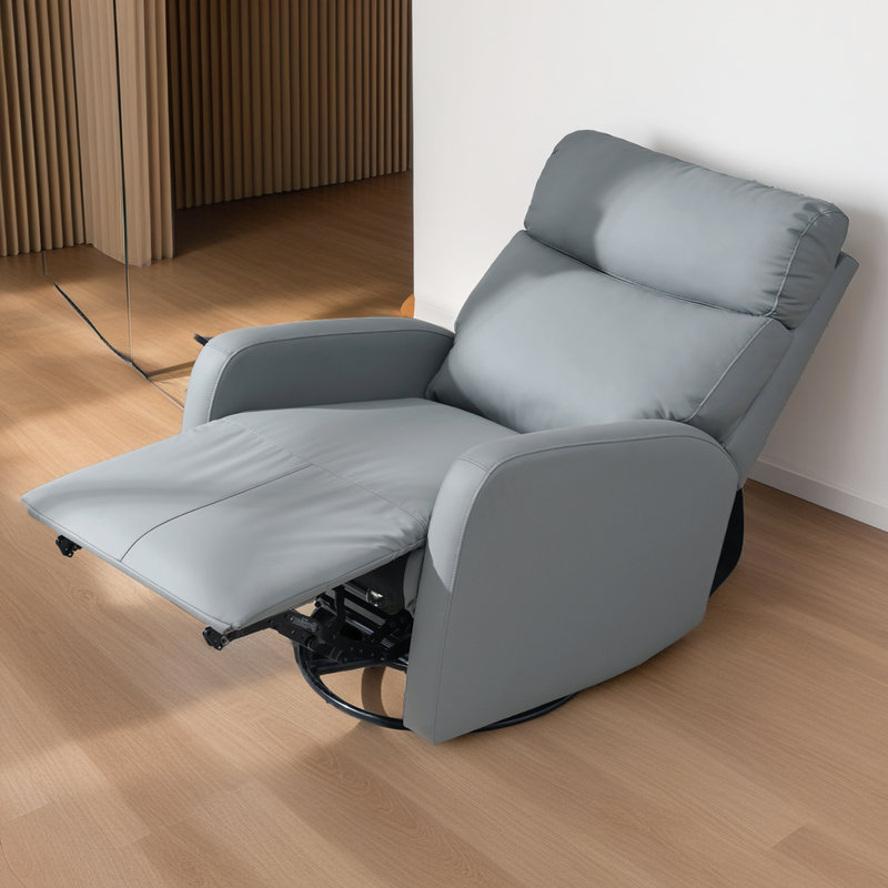 Fauteuil inclinable électrique pivotant à 270 ° - Cuir PU - Coussins rembourrés - Rechargement USB - Capacité de 330 lb?
