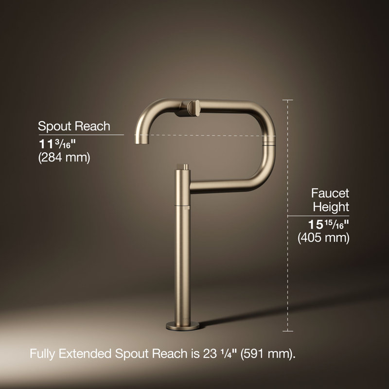 Components® Deck-Mount Pot Filler, Bronze