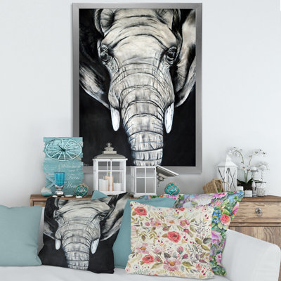 " The Portrait Of An African Elephant " Painting Print