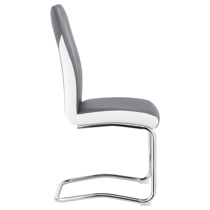 Chaise d'appoint en acier gris Carpentersville