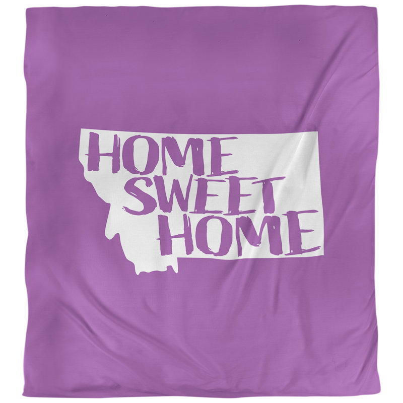Housse de couette montana doux, Microfibre, Housse de couette pour très grand lit, Violet