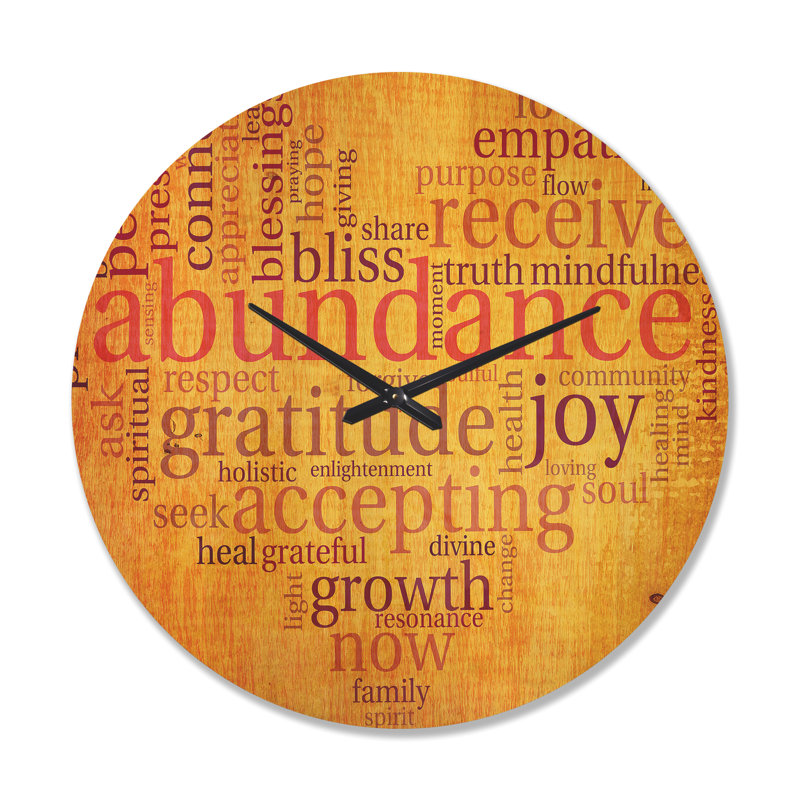 Horloge murale Abondance, Grand
