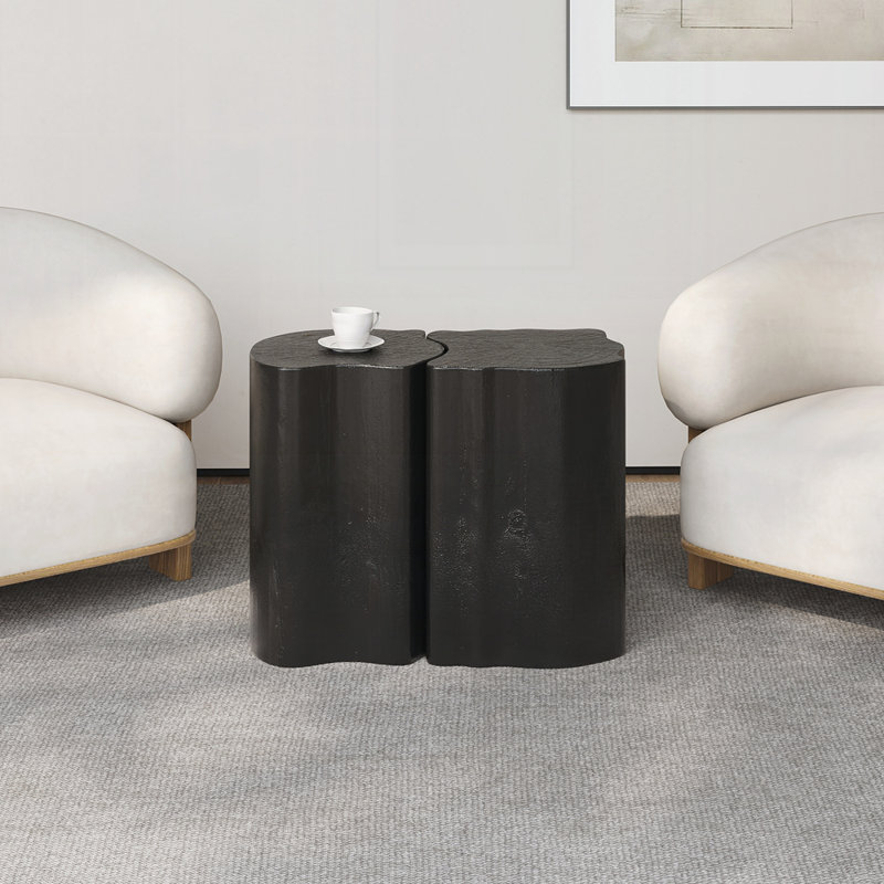 2-In-1 MGO End Table, Black
