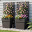 Boîte à fleurs Verve avec support à fleurs en métal-123494240