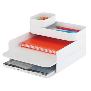 Safco, Onyx Hanging Desktop Organizer with 5 Horizontal Trays, Under-Desk  Storage. Fits Tables 1.75 Thick and Under