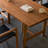 Simple Brown Durable Elm Stable Writing Desk-505886089