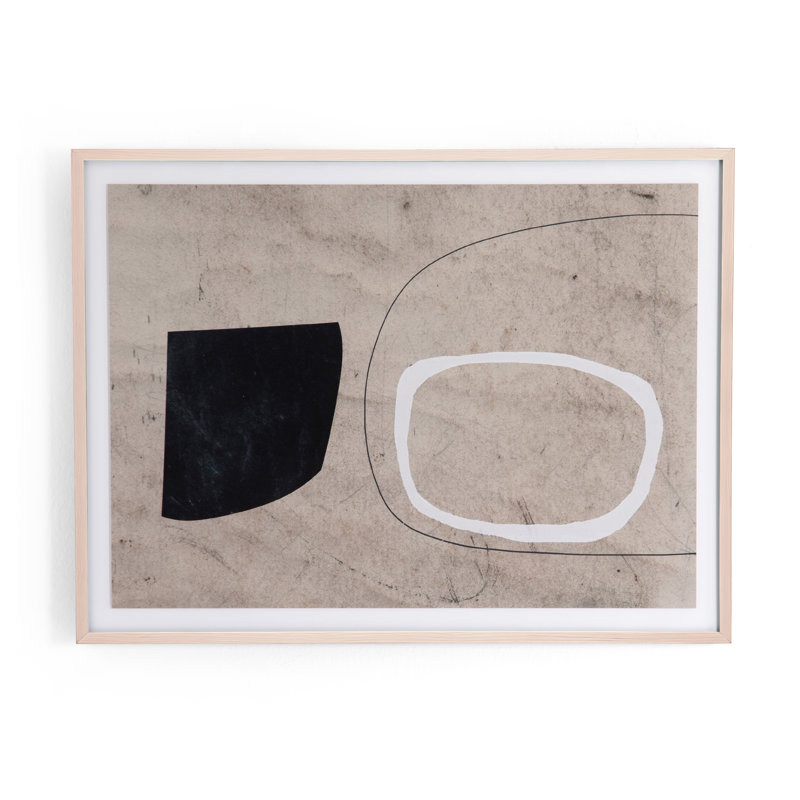 Natural Maple Framed Abstract Poster 30" x 40"