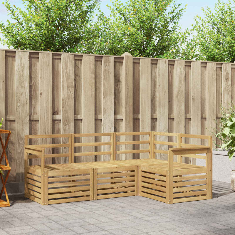 187.5cm Wide Patio Sectional Set