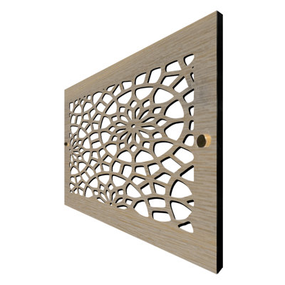 Stellar Air Wall And Ceiling Registers With Brass Screws - 4x10 (Duct Opening) 6x12 Overall Size - Floral