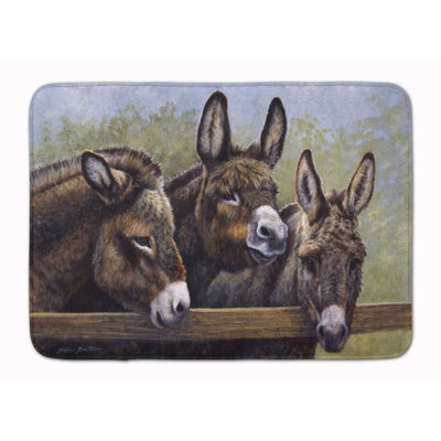 Tapis pour salle de bain à baxter en mousse à mémoire de forme donkeys par daphné