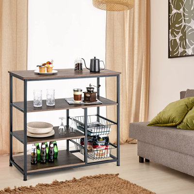 90 cm W Prep Table with Top
