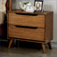 Table de chevet 2 tiroirs Mid-Century-366690460