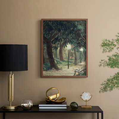 «Vintage Landscape CXLVII», reproduction encadrée - bois massif