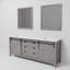 Ensemble de meuble-lavabo double l 84 po x P 22 po et miroirs 34 po Marsyas-2103306856-2040975065