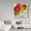 «Red and Yellow Sensations», reproduction de peinture à l'aquarelle sur toile tendue-25676064