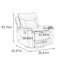 Fauteuil inclinable pivotant en similicuir Living Room-30592671