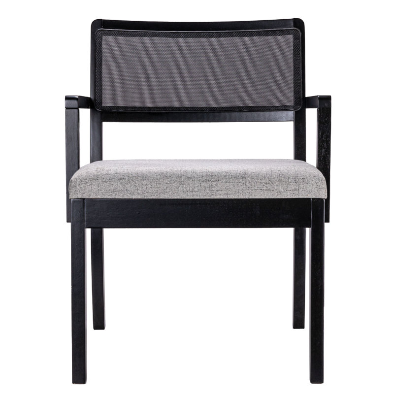 Kay Upholstered Armchair, Grey/Black